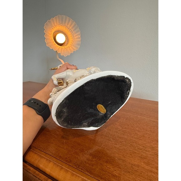 Unicorn Lamp Night Light Porcelain Gold Accents Nursery Decor Whimsical - Picture 8 of 10